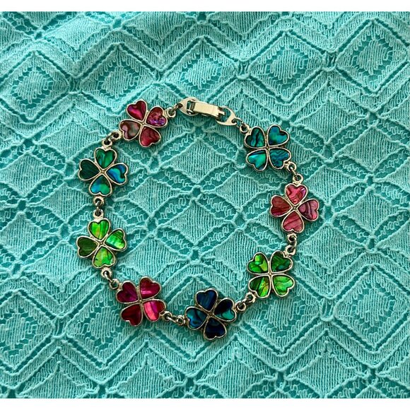 3 Colorful Beaded & Clover Bracelets - Picture 6 of 6